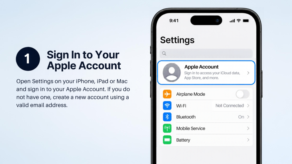 sign in to apple